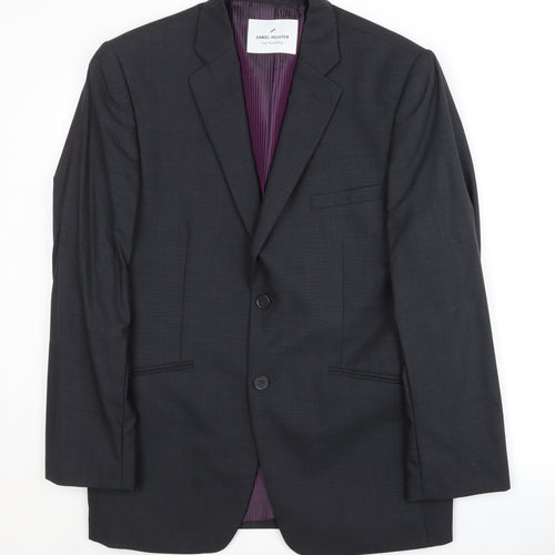 Daniel Hechter Men's Grey Blazer, 38S Wool, Formal