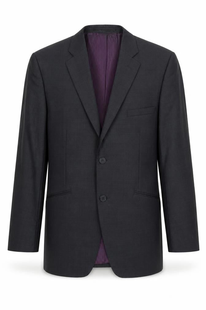 Front view of Daniel Hechter Men's Grey Blazer, 38S Wool, Formal