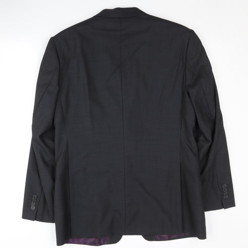 Daniel Hechter Men's Grey Blazer, 38S Wool, Formal