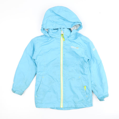 Regatta Boys Blue Waterproof Jacket 3-4 Years Hooded
