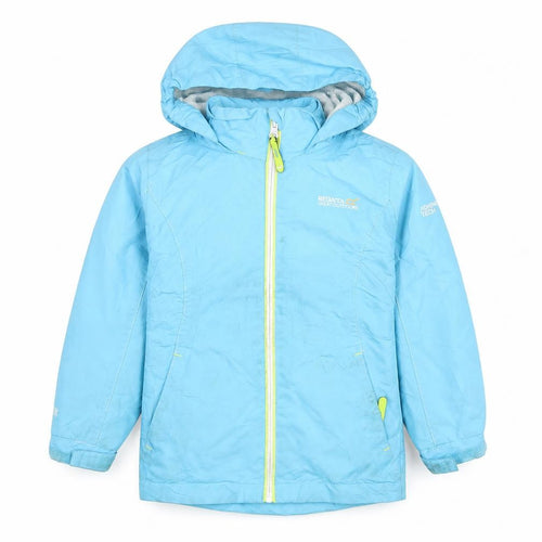 Regatta Boys Blue Waterproof Jacket 3-4 Years Hooded