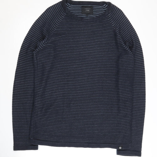 Jack & Jones Men's Blue Crew Neck Pullover - Size L