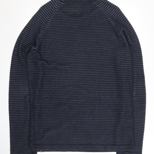 Jack & Jones Men's Blue Crew Neck Pullover - Size L