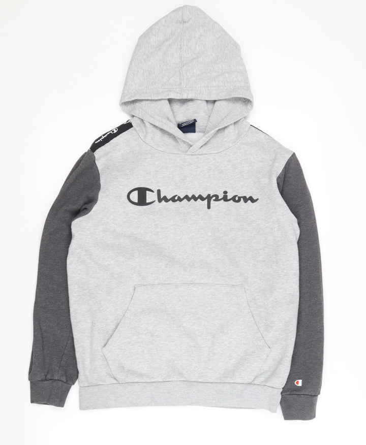 Champion Boys Grey Hoodie XL Pullover Casual