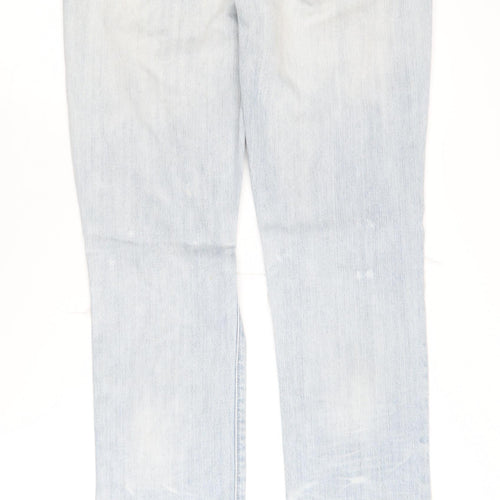 Abercrombie & Fitch Women Blue Size 4 Distressed Jeans