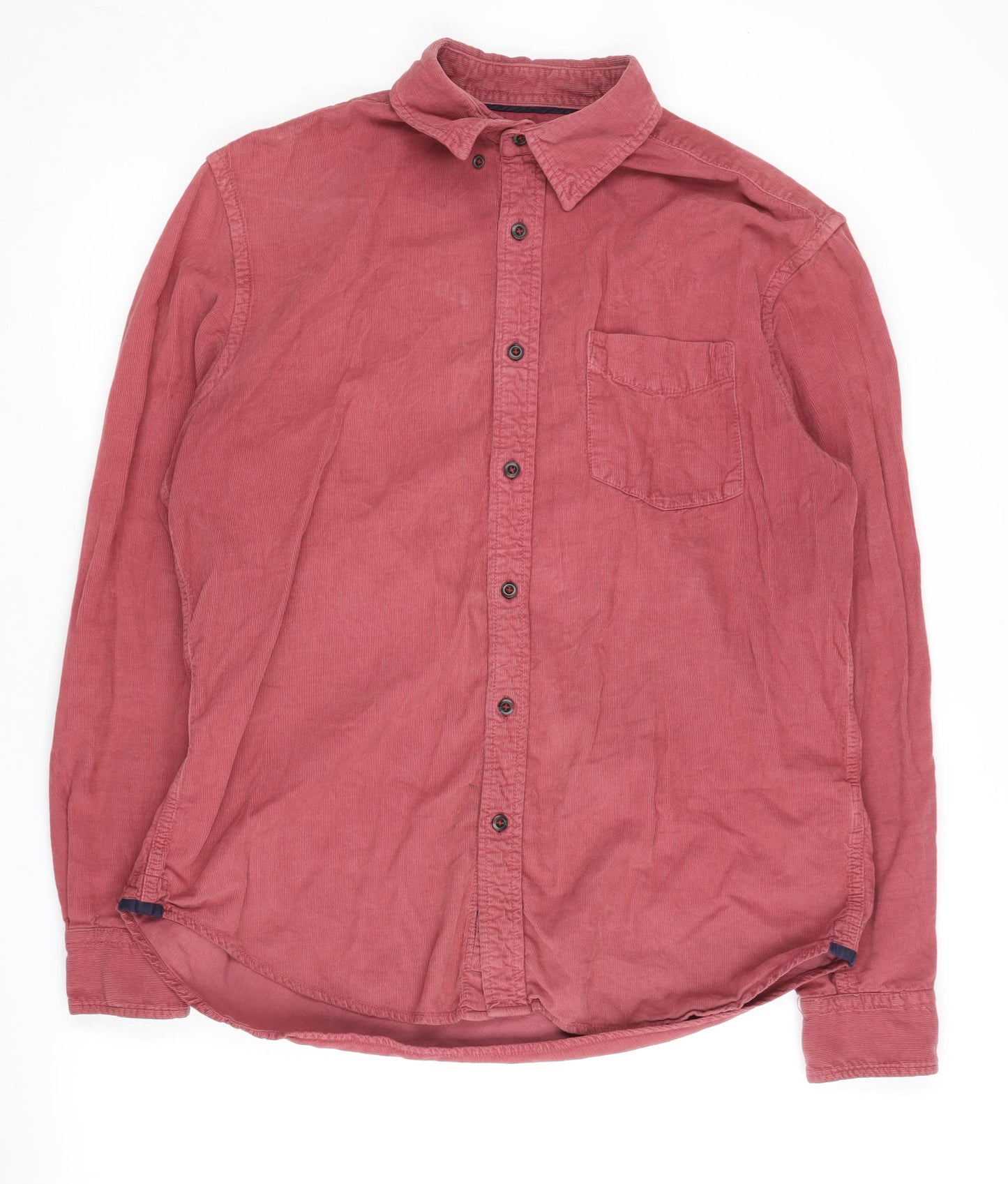 Boden Men's Red Long Sleeve Cotton Shirt M