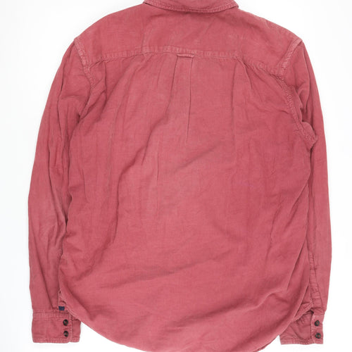 Boden Men's Red Long Sleeve Cotton Shirt M