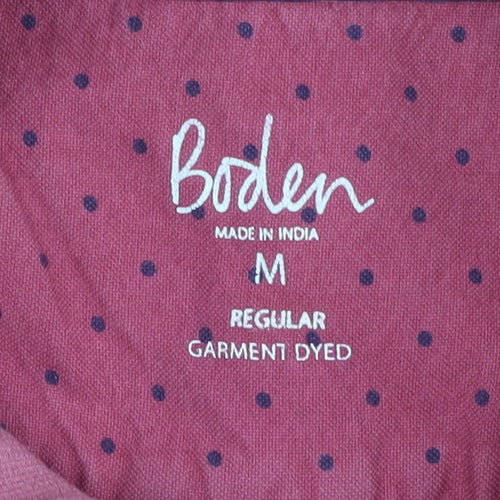 Boden Men's Red Long Sleeve Cotton Shirt M
