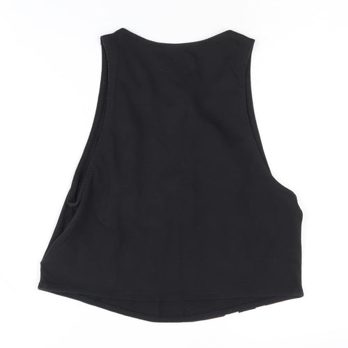 Adidas Women's Black Cropped Tank Top Size 6