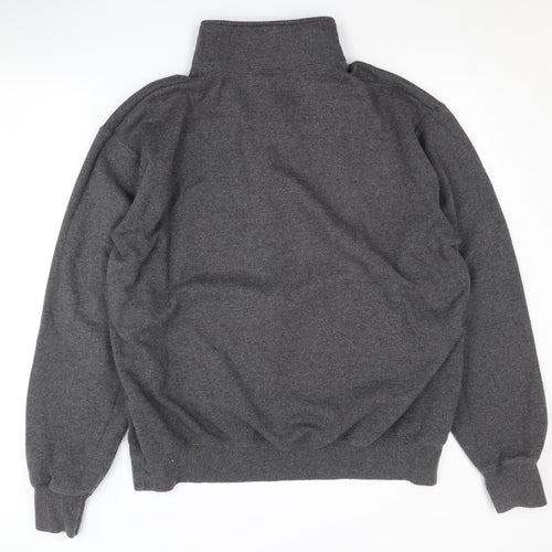 Champion Men's Grey University 1/4 Zip Sweatshirt L