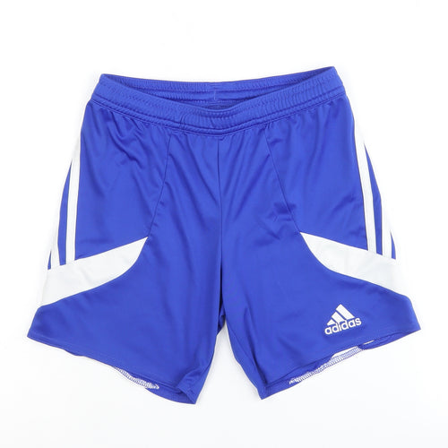 Adidas Boys Blue XS Athletic Sports Shorts
