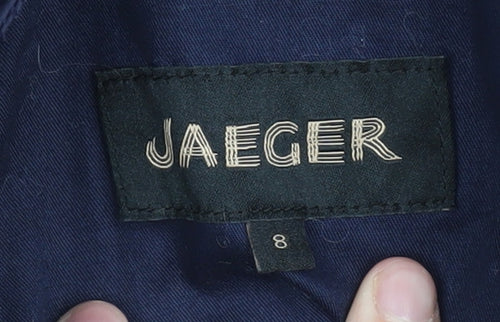Jaeger Women's Blue Parka Jacket Size 8