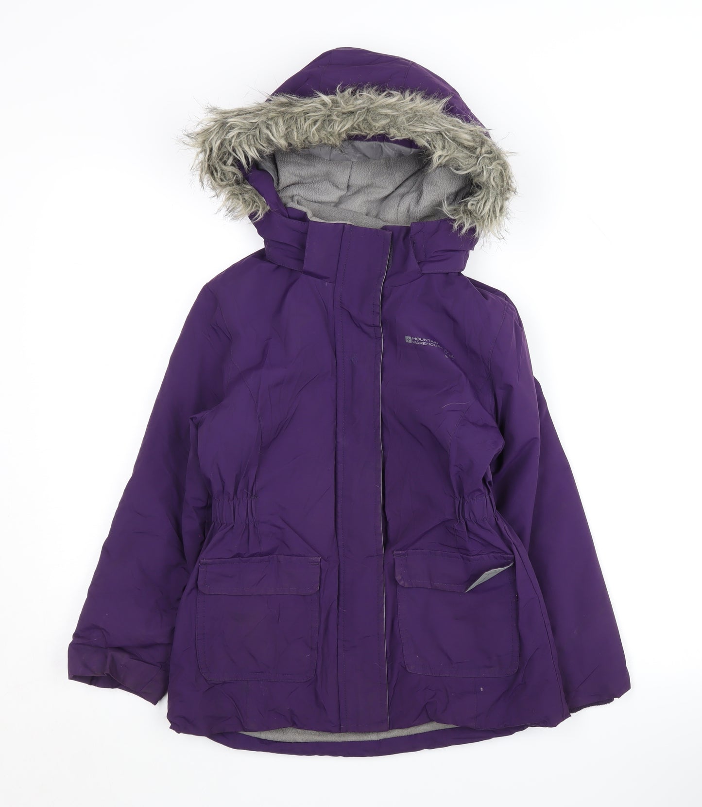 Mountain Warehouse Girls Purple Parka Coat Size 7-8