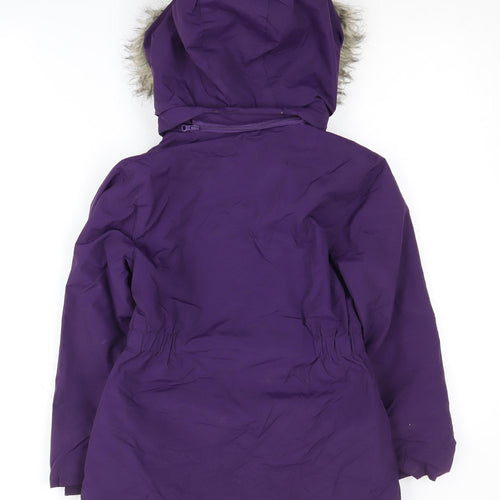 Mountain Warehouse Girls Purple Parka Coat Size 7-8