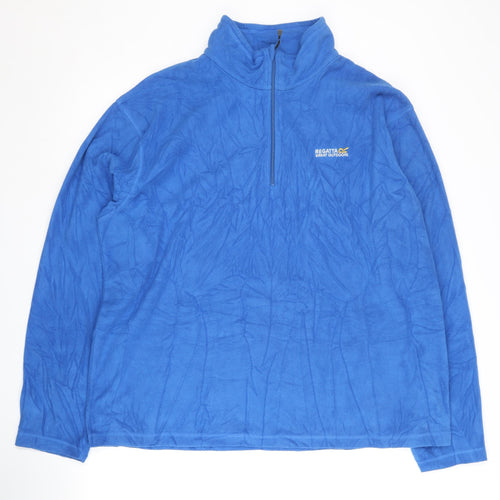 Regatta Men's Blue 1/2 Zip Fleece Sweatshirt XL