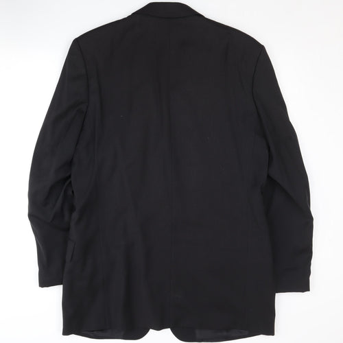 Pierre Cardin Men’s Black Wool Blazer, Size 40L