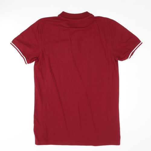 Firetrap Men's Red Polo Shirt - Medium