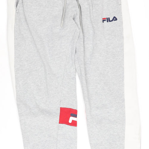 Fila Men's Grey Jogger Trousers S - Activewear