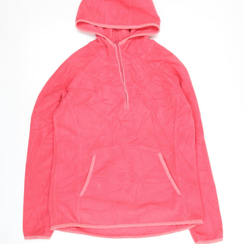 Mountain Warehouse Women's Pink Fleece Pullover Hoodie Size 2