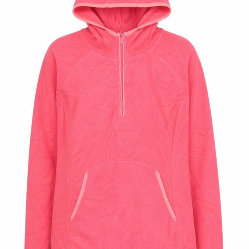 Mountain Warehouse Women's Pink Fleece Pullover Hoodie Size 2