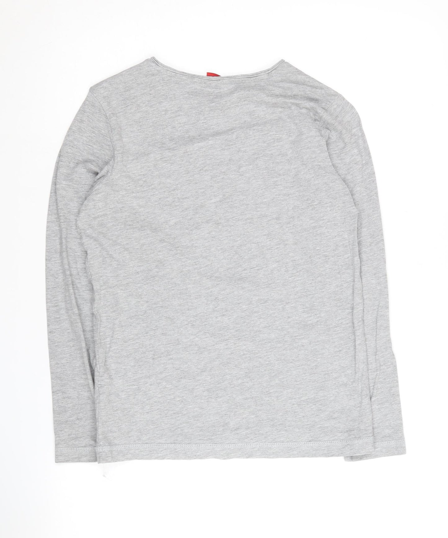 s.Oliver Boys Grey Graphic Print Long Sleeve T-Shirt M