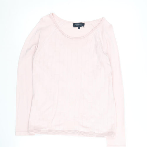 Viyella Women's Pink Pullover Jumper Size S