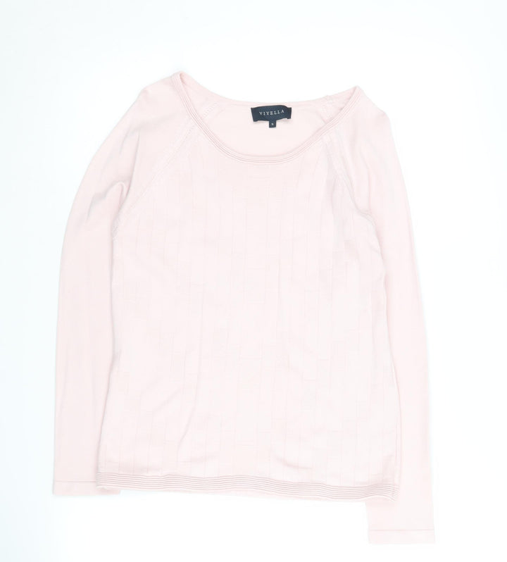 Viyella Women's Pink Pullover Jumper Size S