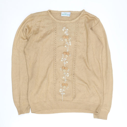 Honor Millburn Women's Beige Small Pullover Jumper