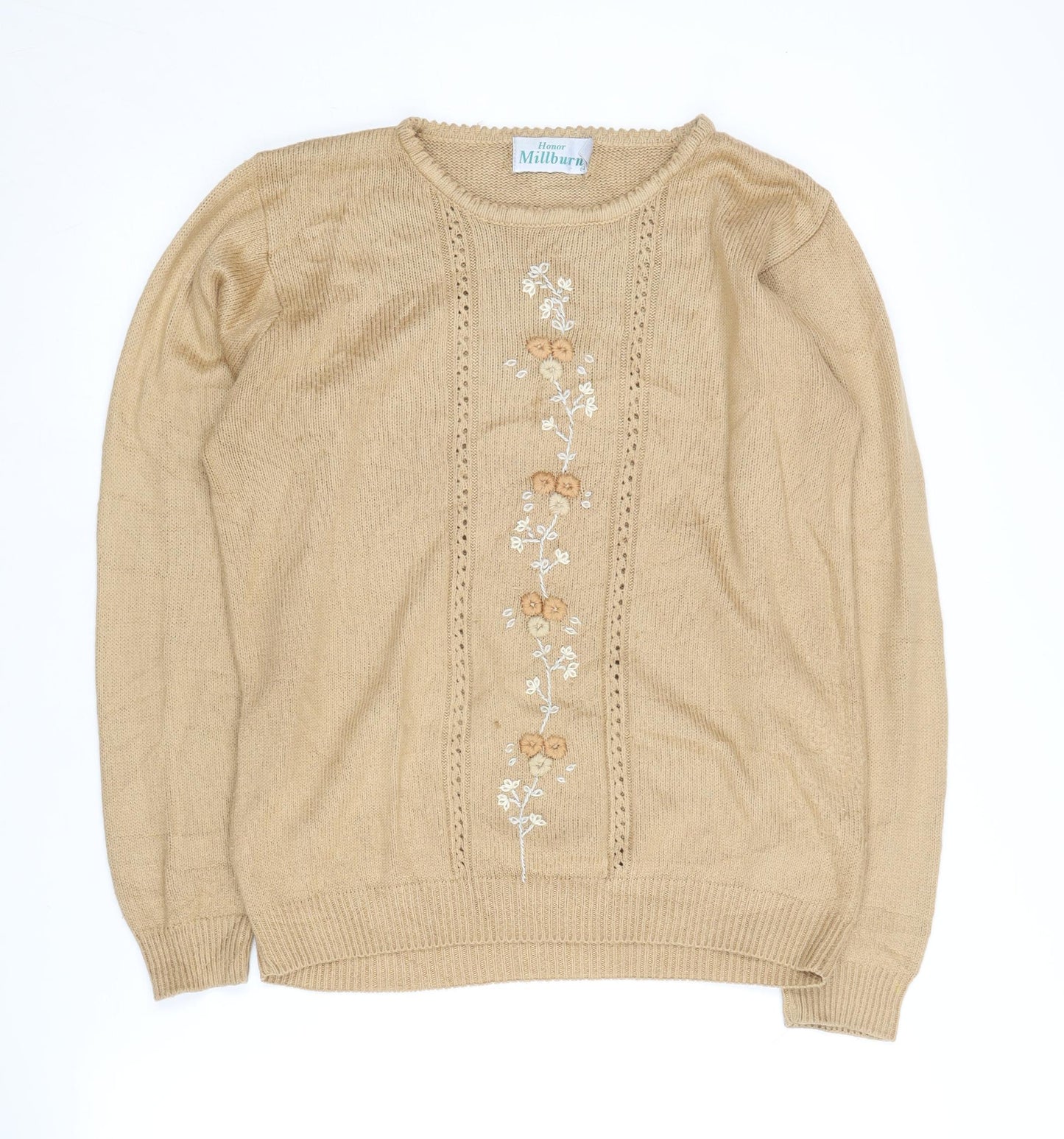 Honor Millburn Women's Beige Small Pullover Jumper
