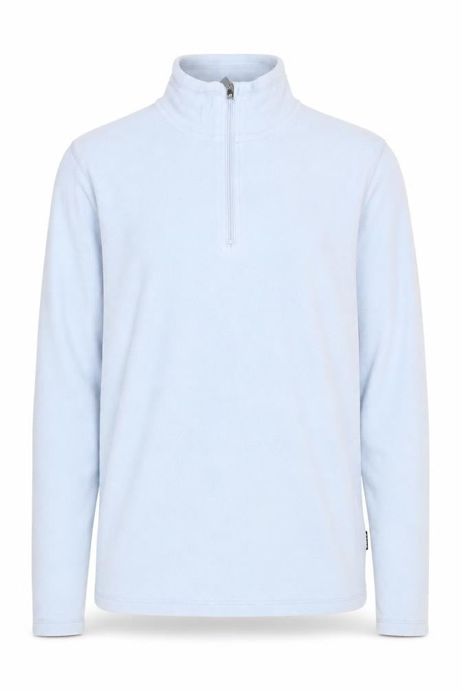 Front view of Alpine Spirit Men's Blue Fleece Pullover, size S