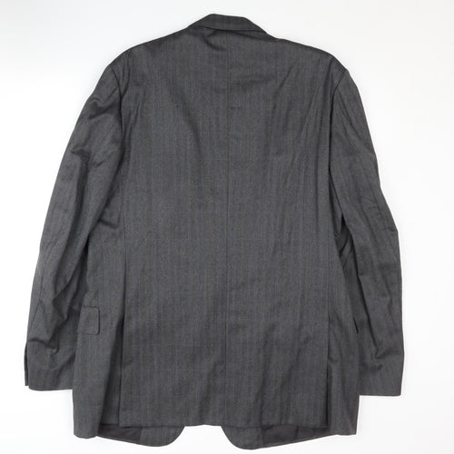 Austin Reed Men's Grey Wool Blazer, Size 44L Formal Attire