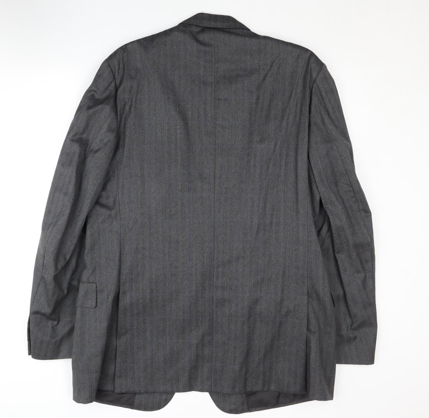 Austin Reed Men's Grey Wool Blazer, Size 44L Formal Attire