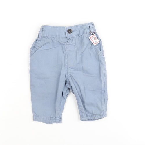 Junior J Unisex Blue Trousers 0-3 Months Casual Cotton
