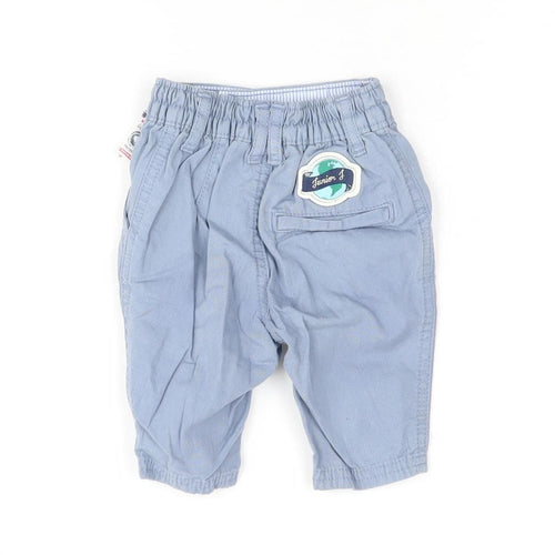 Junior J Unisex Blue Trousers 0-3 Months Casual Cotton