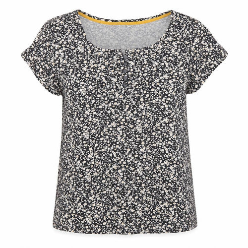 Animal Women's Black Floral T-Shirt Size 16