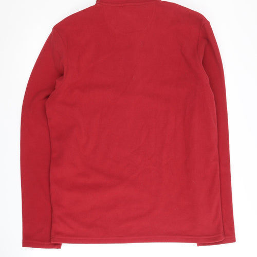 Peter Storm Red Men's Medium 1/4 Zip Fleece Sweatshirt