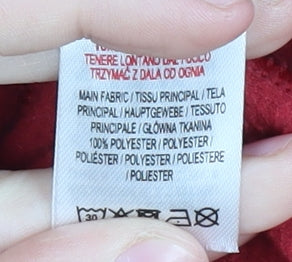 Peter Storm Red Men's Medium 1/4 Zip Fleece Sweatshirt