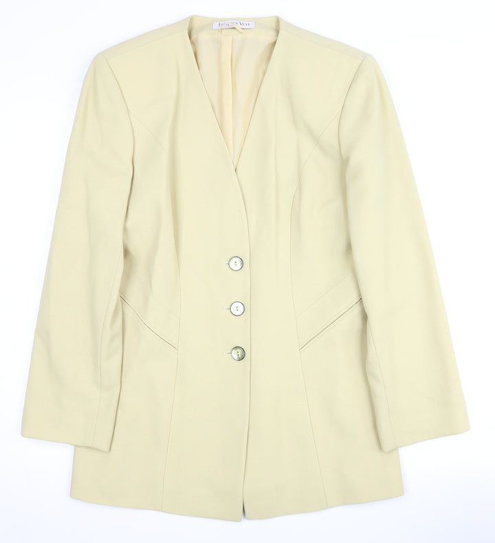 Jacques Vert Women's Beige Suit Jacket, Size 12