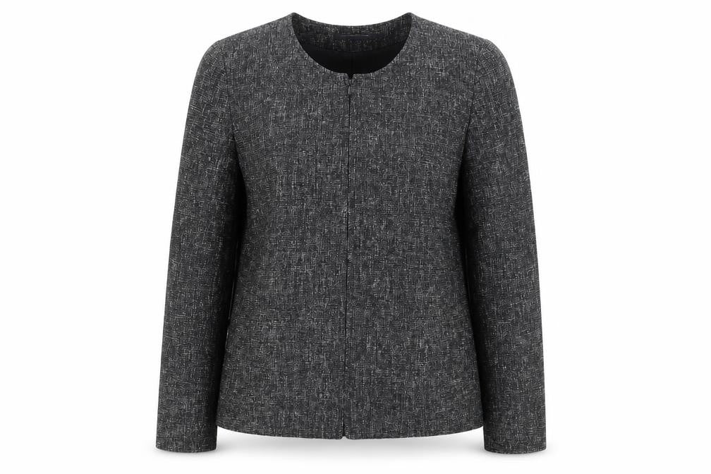 Front view of Windsmoor Women's Grey Blazer, size 12, Classic Workwear