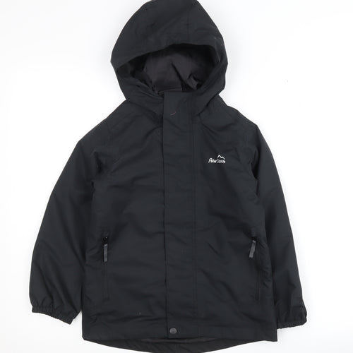Peter Storm Boys Black Waterproof Parka Jacket 7-8 Years