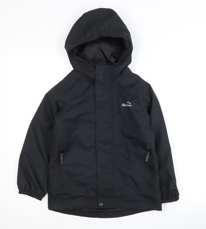 Peter Storm Boys Black Waterproof Parka Jacket 7-8 Years