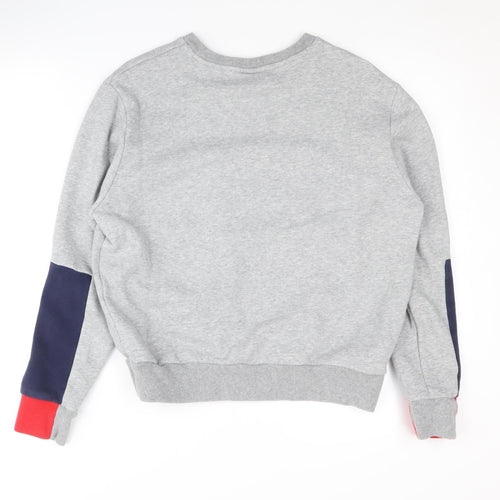 Fila Unisex Grey Logo Sweatshirt, Size S, Pullover