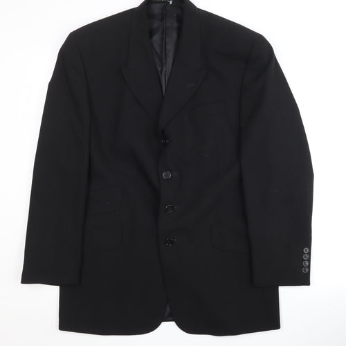 Pierre Cardin Men's Black 38S Blazer Jacket