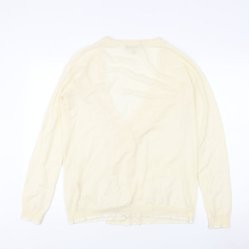 Jasmine di Milo Women's Ivory Cashmere Cardigan Size 10