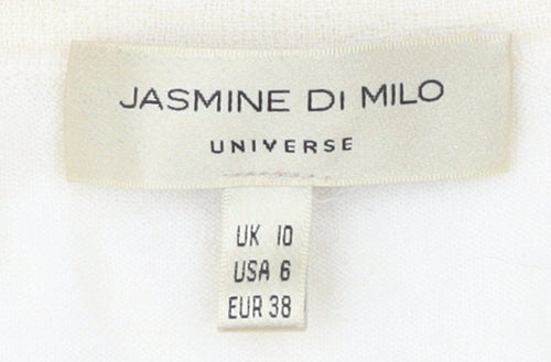 Jasmine di Milo Women's Ivory Cashmere Cardigan Size 10