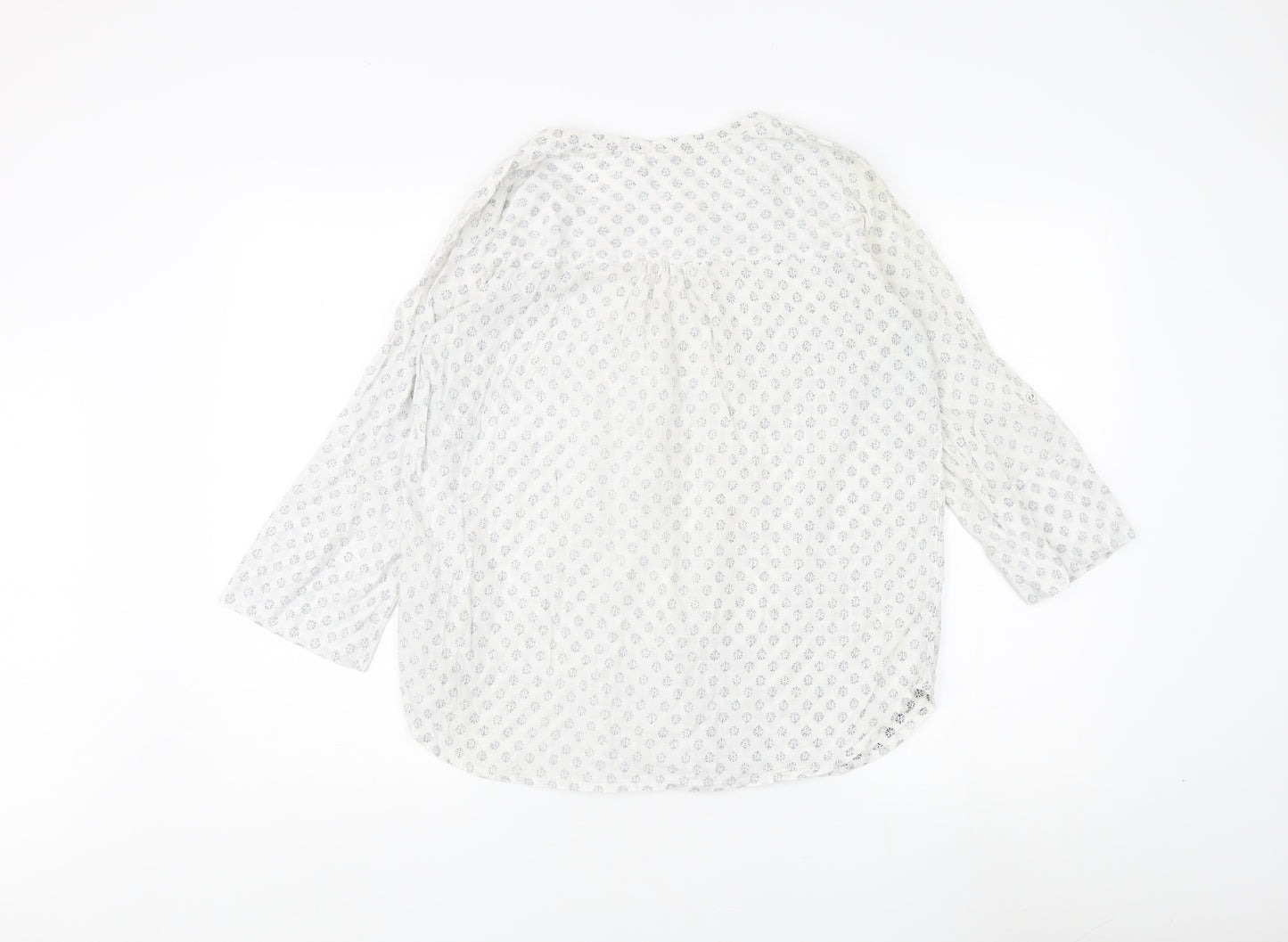 Fat Face Women's Ivory Floral Blouse Size 14