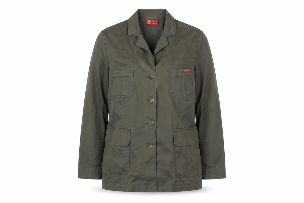 Front view of Betty Barclay Women's Green Casual Jacket, size 14