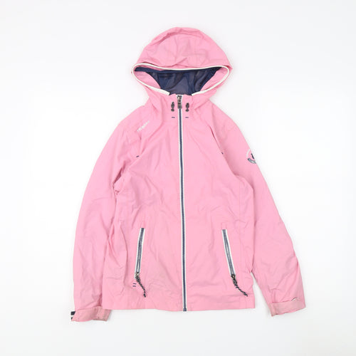 Decathlon Girls Pink Rain Coat, 9-10 Years, Waterproof Jacket