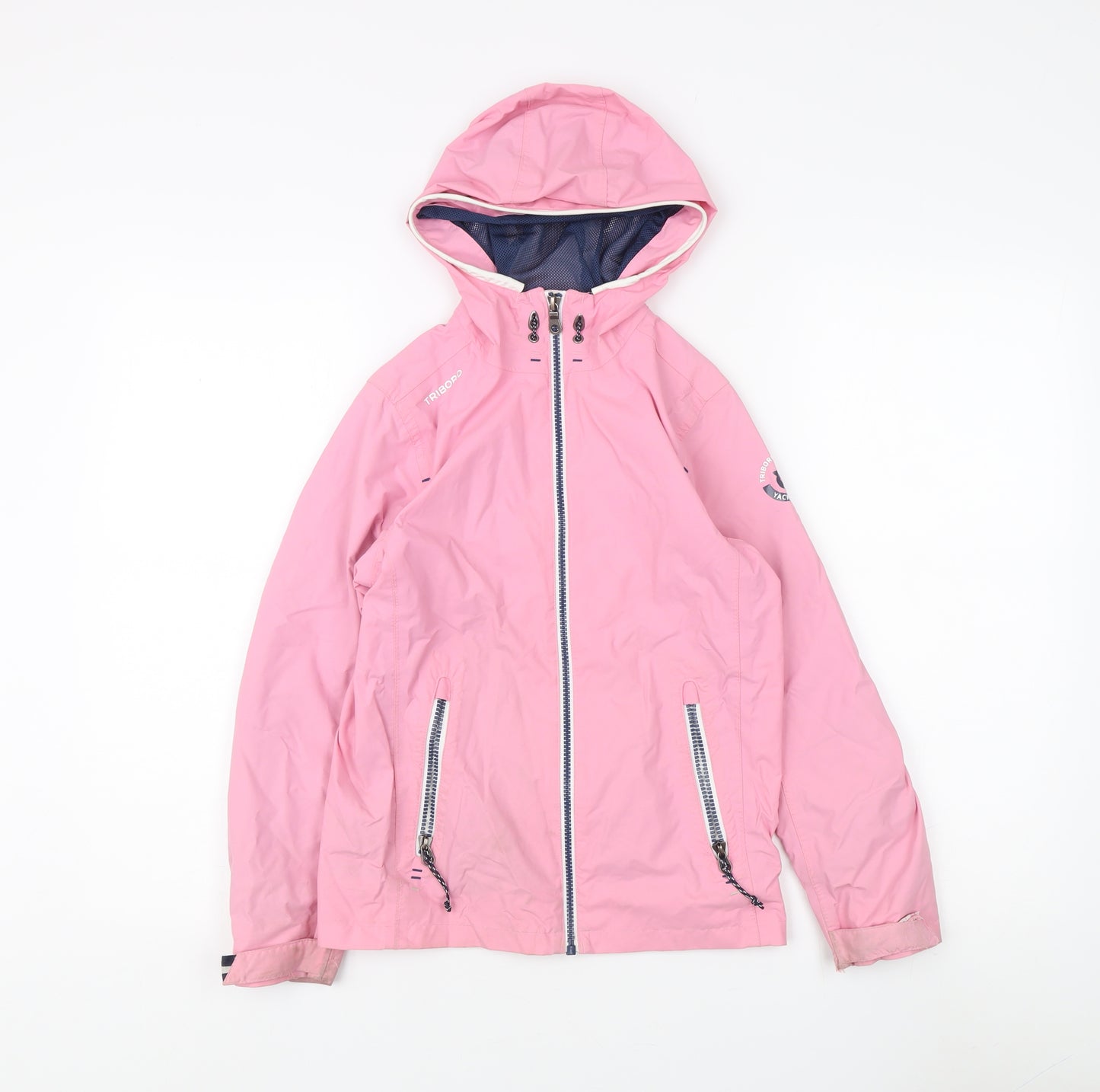 Decathlon Girls Pink Rain Coat, 9-10 Years, Waterproof Jacket