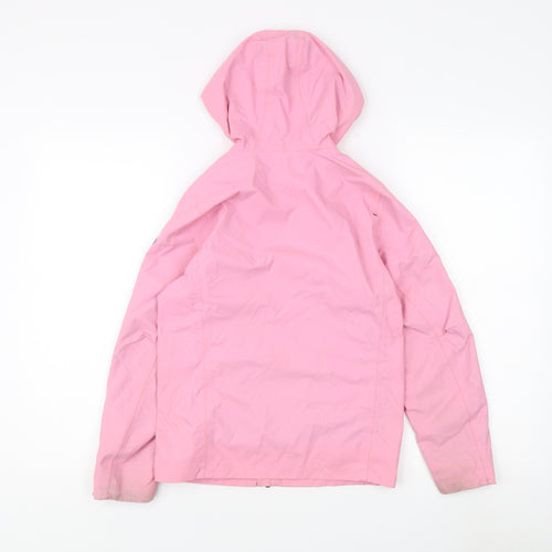 Decathlon Girls Pink Rain Coat, 9-10 Years, Waterproof Jacket